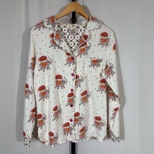 Munki Munki® Women's‎ Elephant Animal Print Pajamas Set - Women’s Large